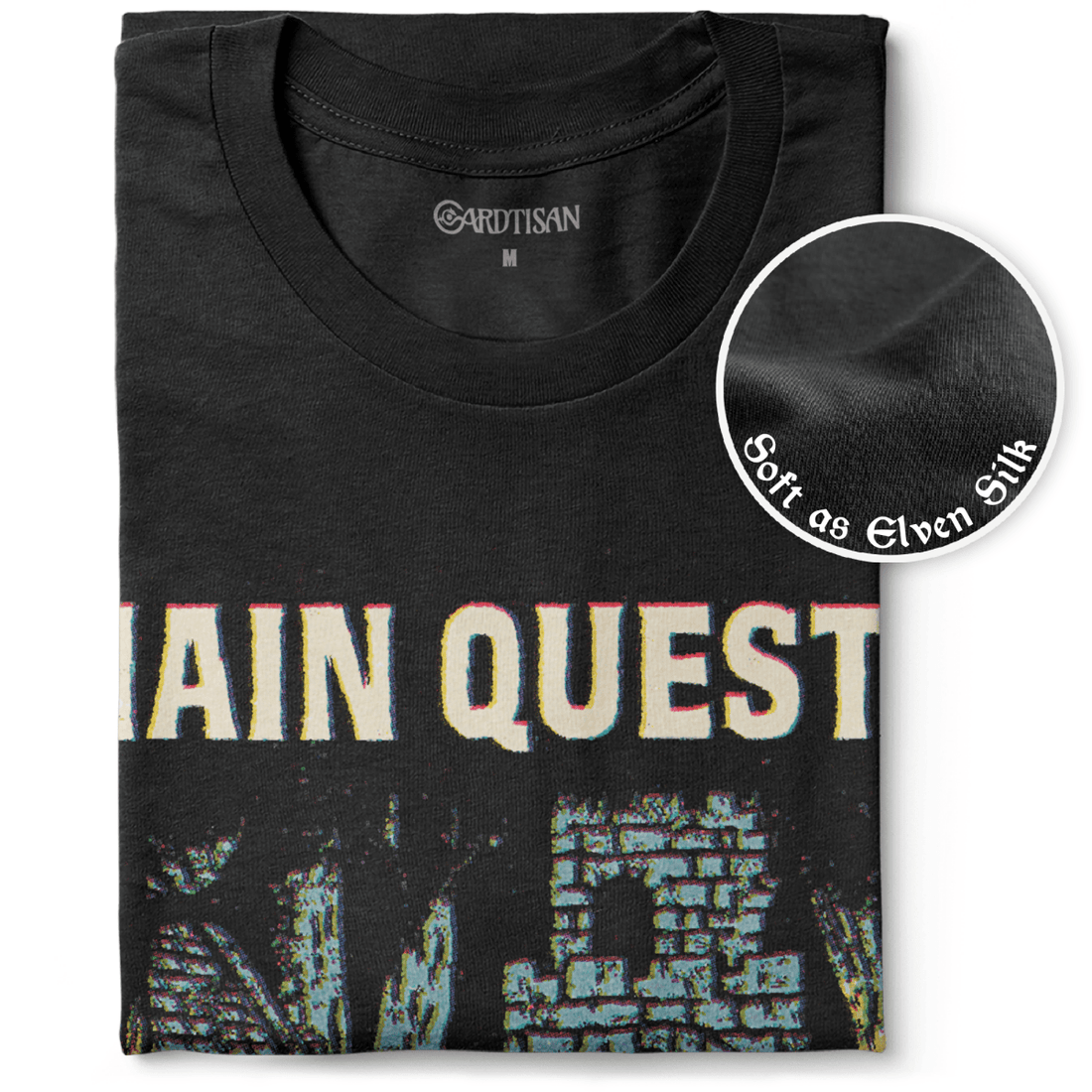 Not Today Quest T-Shirt - Cardtisan - T-Shirt - Charcoal - S - casual wear - dnd