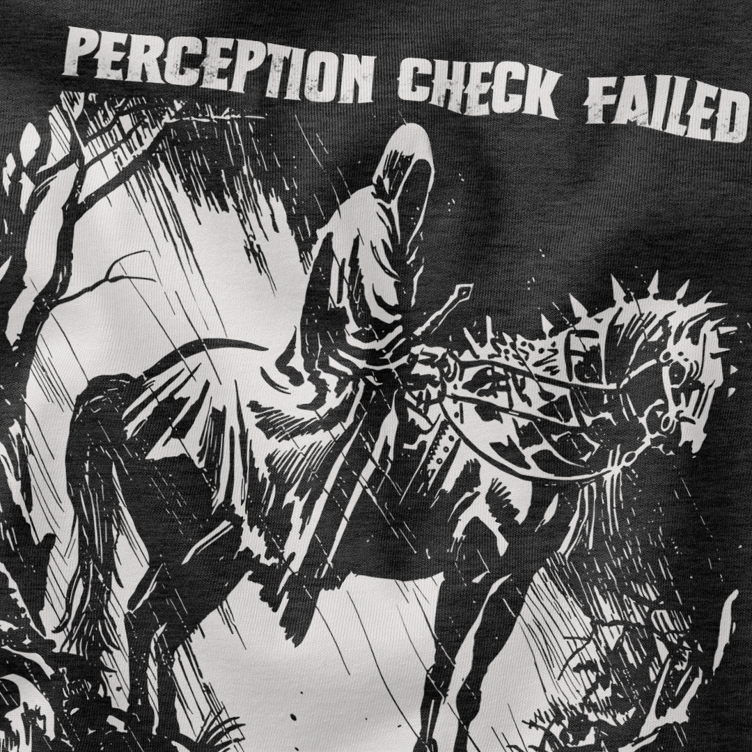 Perception Check Failed T-Shirt - Cardtisan - T-Shirt - Forest - S - casual wear - dnd