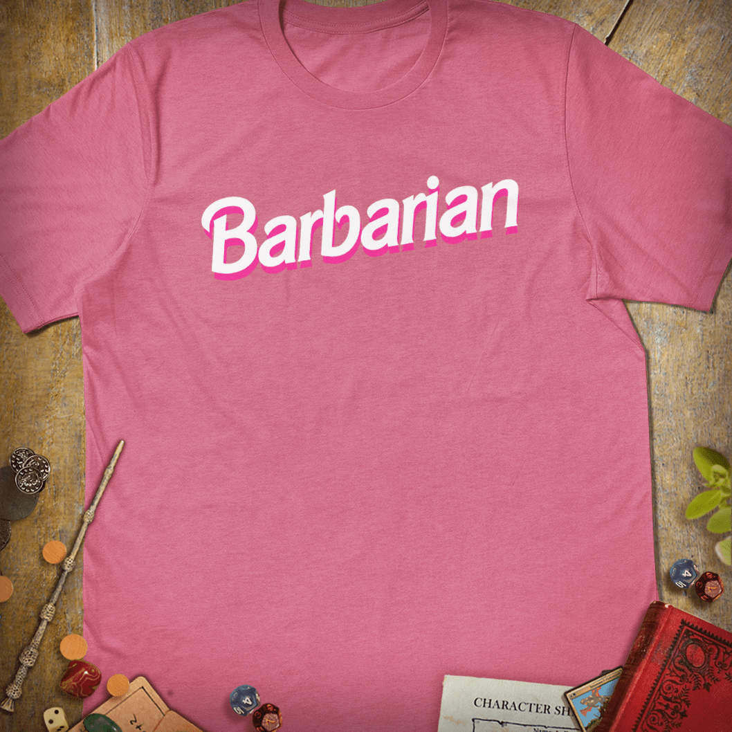 Pink Rage Barbarian T-Shirt - Cardtisan - T-Shirt - Feyblush - S - barbarian - casual wear