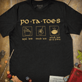 Po - Ta - Toes T-Shirt - Cardtisan - T-Shirt - Dark - S - casual wear - everyday style