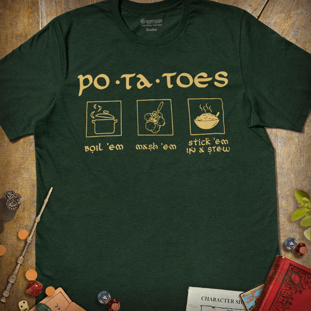 Po - Ta - Toes T-Shirt - Cardtisan - T-Shirt - Forest - S - casual wear - everyday style