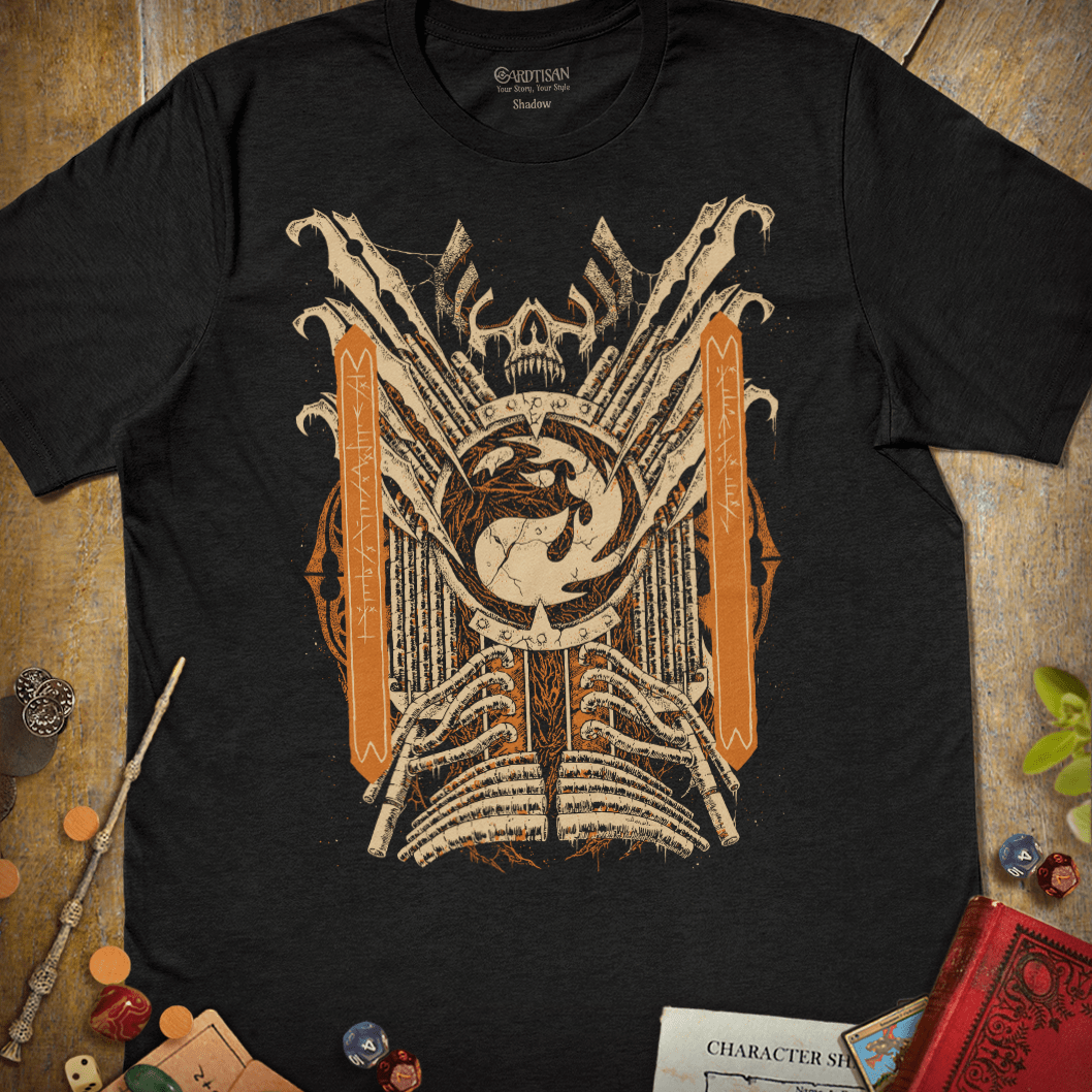 Red Mana Phyrexia T-Shirt - Cardtisan - T-Shirt - Dark - S - casual wear - everyday style