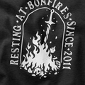 Resting at Bonfire T-Shirt - Cardtisan - T-Shirt - Abyssal - S - casual wear - everyday style
