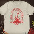 Resting at Bonfire T-Shirt - Cardtisan - T-Shirt - Light - S - casual wear - everyday style