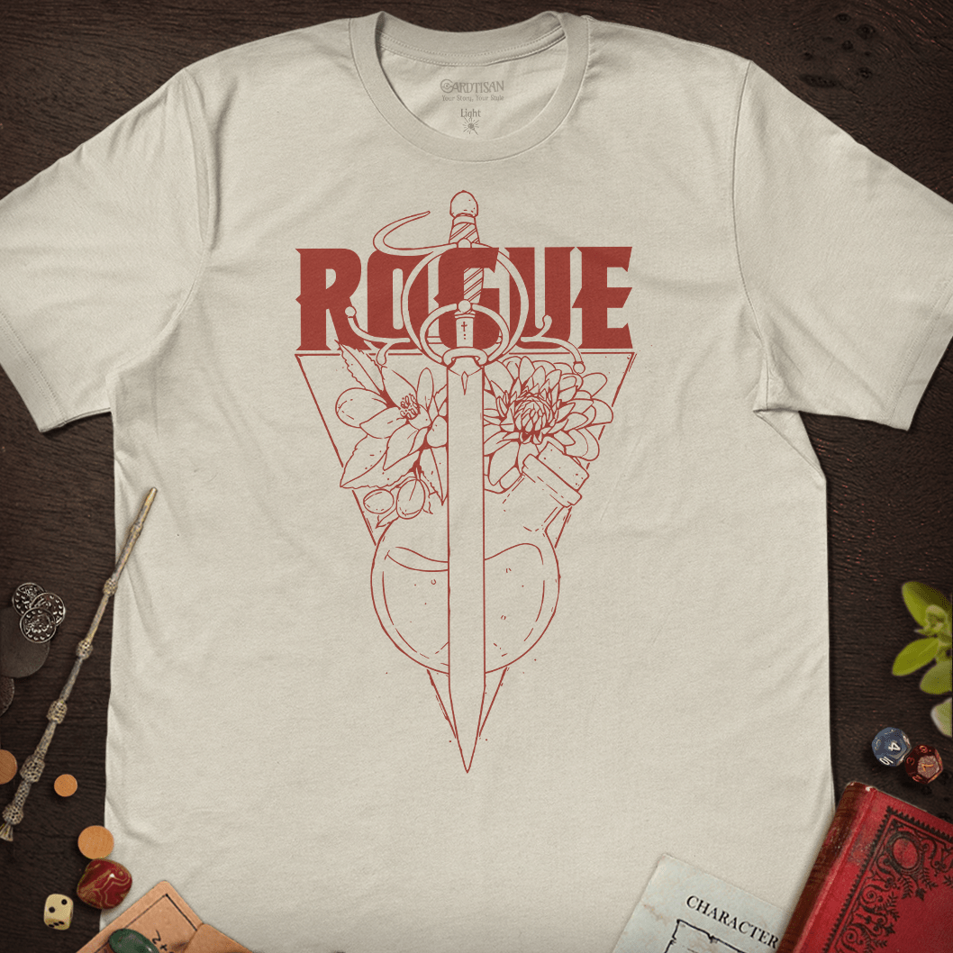 Rogue Class T-Shirt - Cardtisan - T-Shirt - Light - S - casual wear - dnd