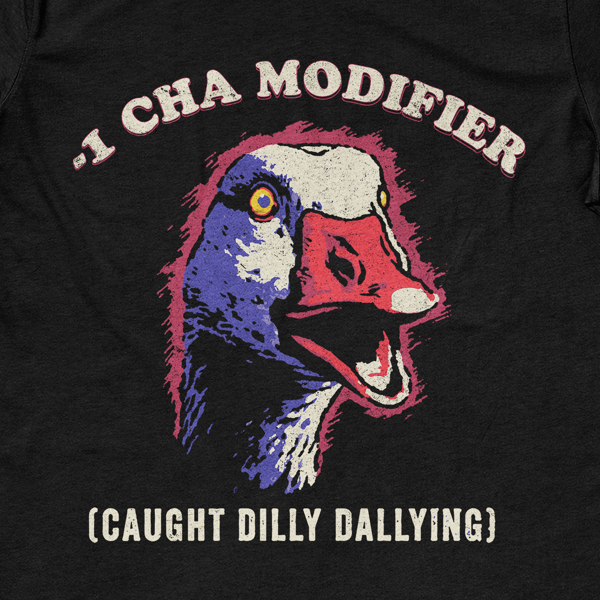 Silly Goose - 1 Cha T-Shirt - Cardtisan - T-Shirt - Black - S - casual wear - everyday style