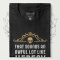 Sounds Like Heresy T-Shirt - Cardtisan - T-Shirt - Shadow - S - casual wear - everyday style