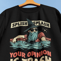 Splish Splash T-Shirt - Cardtisan - T-Shirt - Navy - S - casual wear - everyday style
