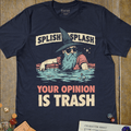 Splish Splash T-Shirt - Cardtisan - T-Shirt - Navy - S - casual wear - everyday style