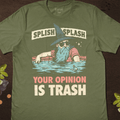 Splish Splash T-Shirt - Cardtisan - T-Shirt - Sage - S - casual wear - everyday style