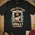 Stealth and Perception T-Shirt - Cardtisan - T-Shirt - Black - M - casual wear - dnd