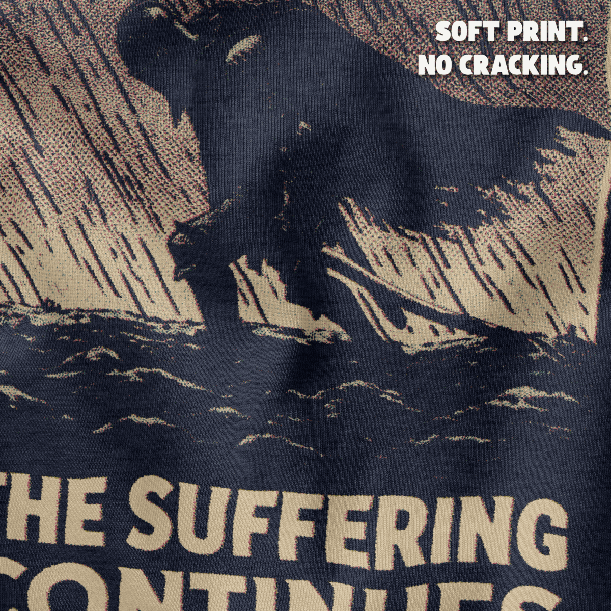 The Suffering Continues T-Shirt - Cardtisan - T-Shirt - S - Navy - casual wear - everyday style