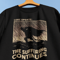 The Suffering Continues T-Shirt - Cardtisan - T-Shirt - S - Navy - casual wear - everyday style