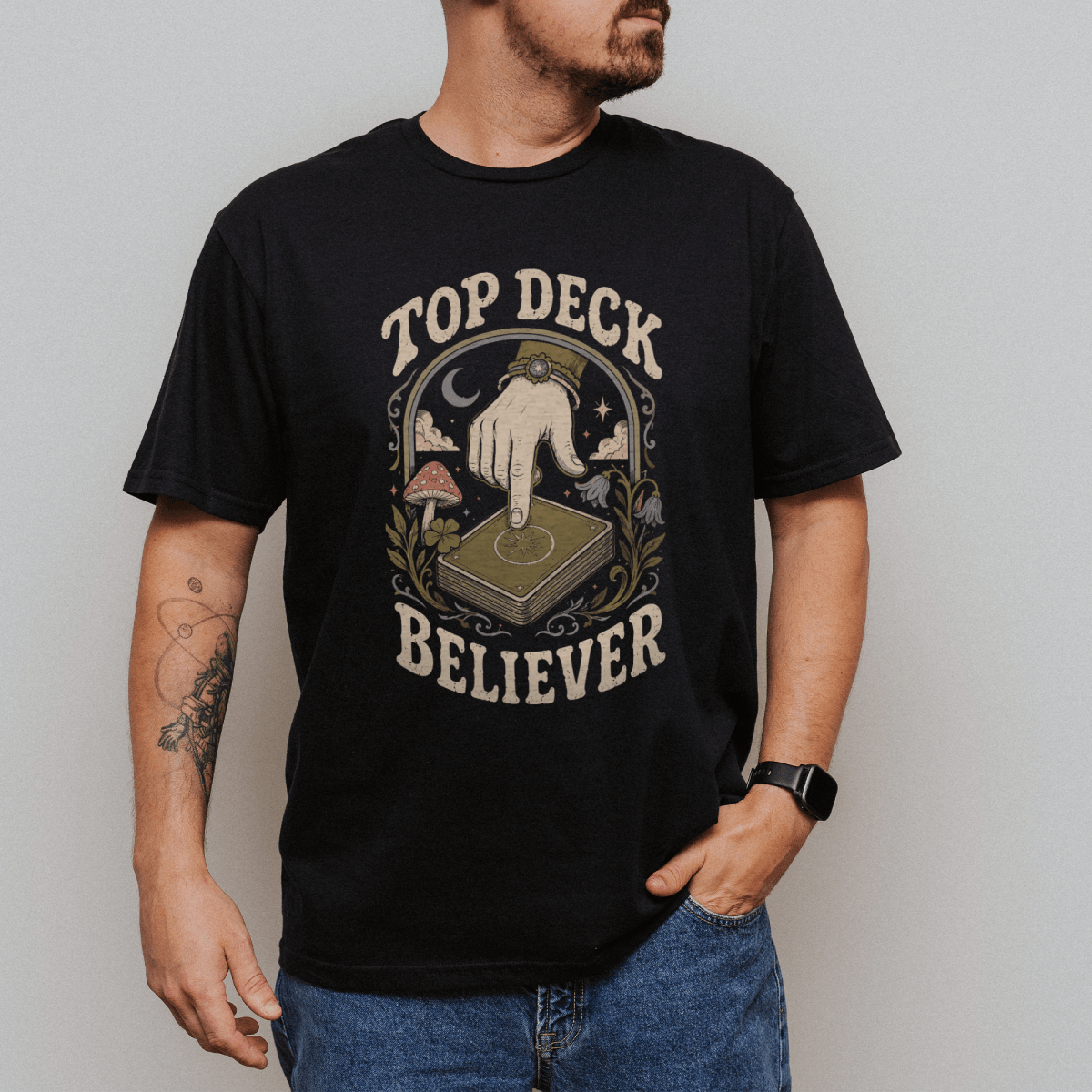 Top Deck Believer T-Shirt - Cardtisan - T-Shirt - Navy - S - casual wear - everyday style