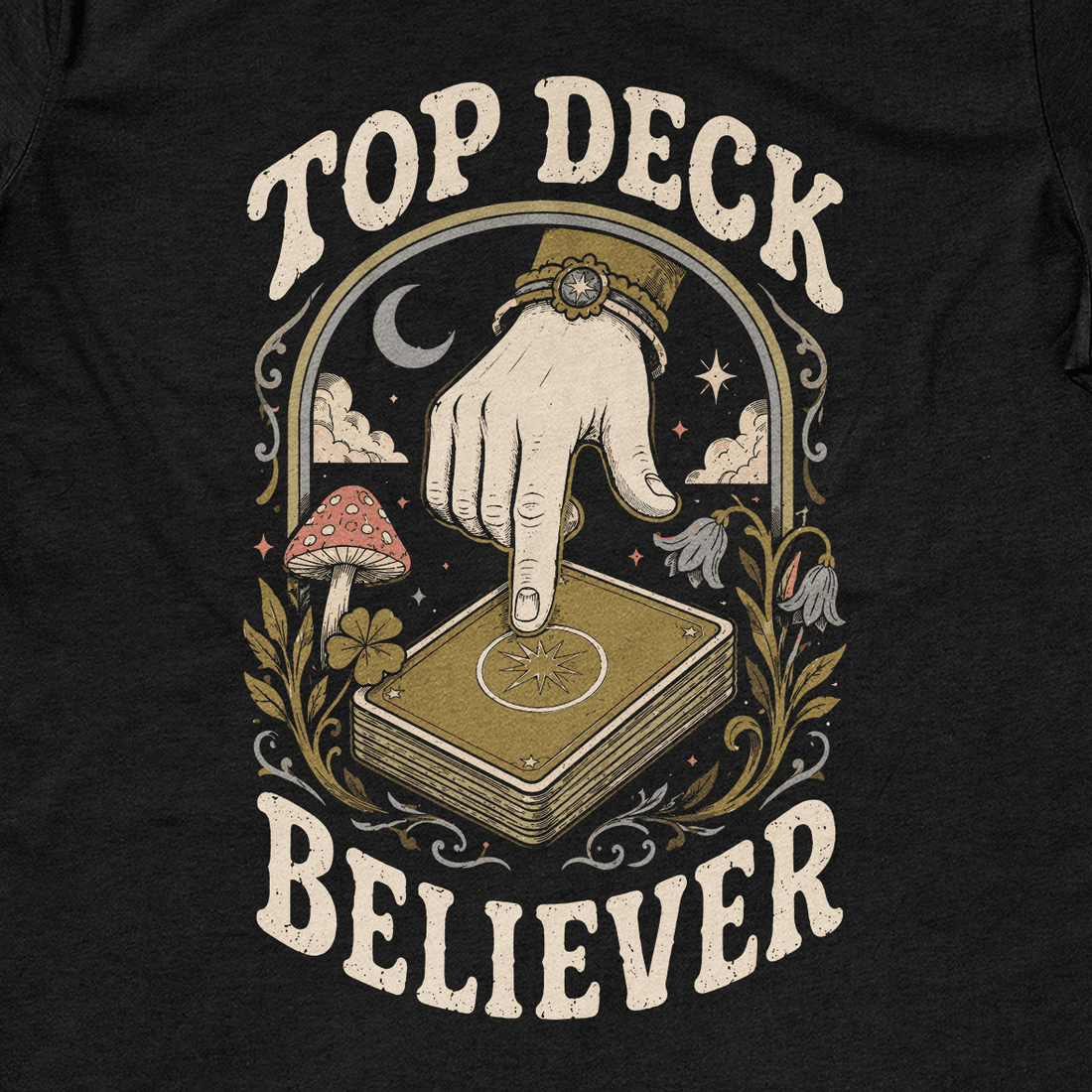 Top Deck Believer T-Shirt - Cardtisan - T-Shirt - Navy - S - casual wear - everyday style