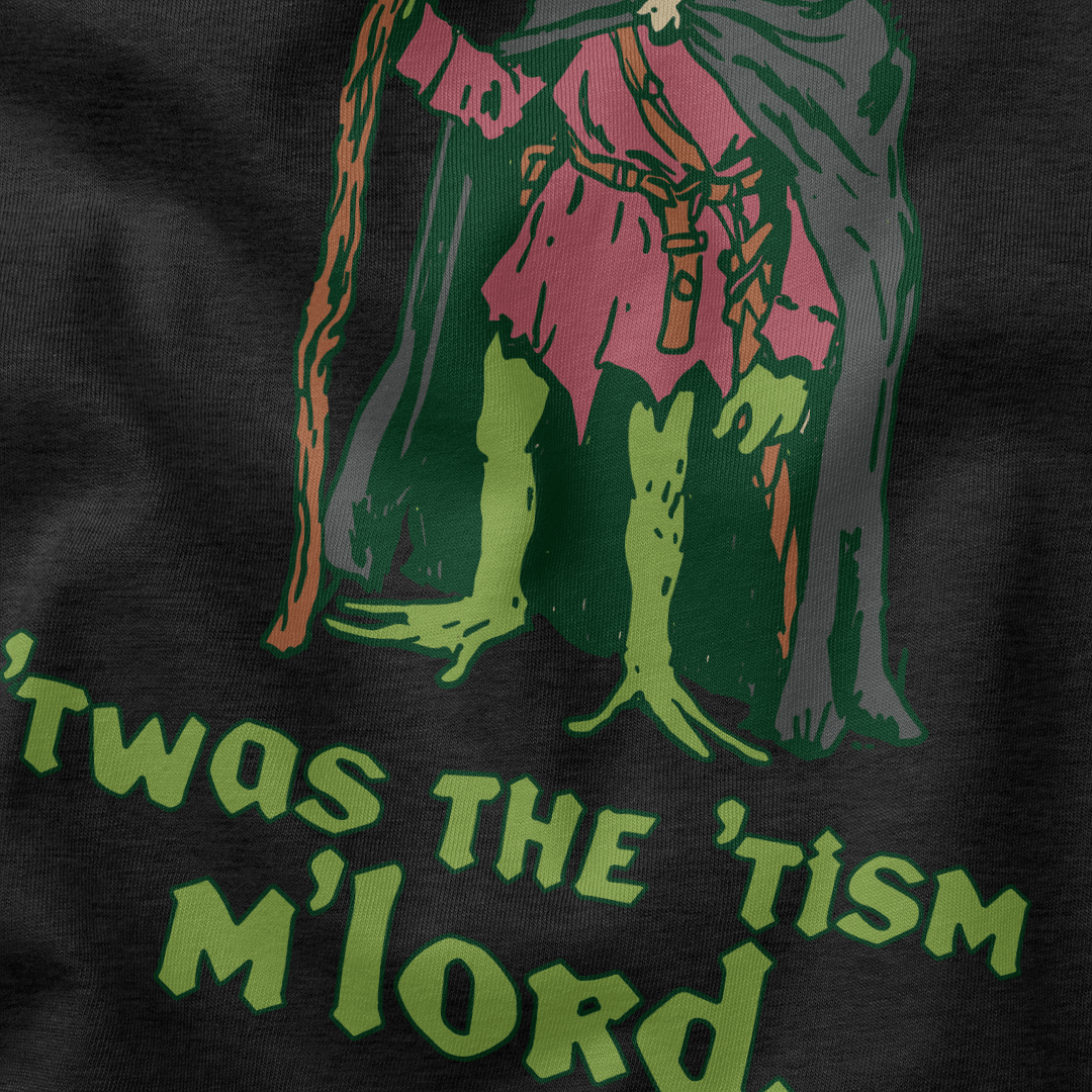 Twas The Tism M'Lord T-Shirt - Cardtisan - T-Shirt - Stonefade - S - casual wear - dnd