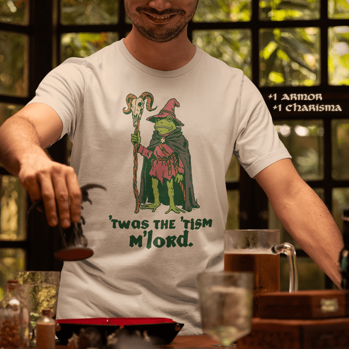 Twas The Tism M'Lord T-Shirt - Cardtisan - T-Shirt - Light - S - casual wear - dnd