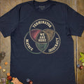 We Are Here Venn T-Shirt - Cardtisan - T-Shirt - Navy - S - casual wear - everyday style