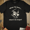 Where's the Dragon Frog T-Shirt - Cardtisan - T-Shirt - Black - S - casual wear - everyday style