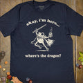 Where's the Dragon Frog T-Shirt - Cardtisan - T-Shirt - Navy - S - casual wear - everyday style