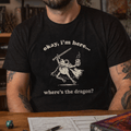 Where's the Dragon Frog T-Shirt - Cardtisan - T-Shirt - Sage - S - casual wear - everyday style