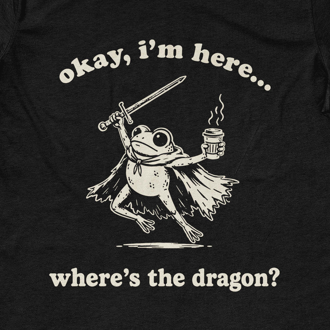 Where's the Dragon Frog T-Shirt - Cardtisan - T-Shirt - Sage - S - casual wear - everyday style