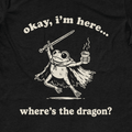 Where's the Dragon Frog T-Shirt - Cardtisan - T-Shirt - Sage - S - casual wear - everyday style