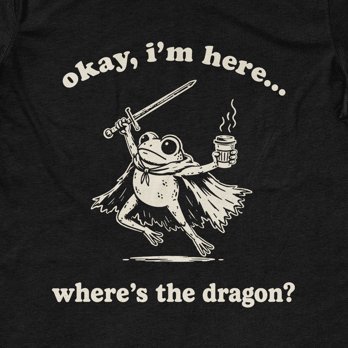 Where's the Dragon Frog T-Shirt - Cardtisan - T-Shirt - Sage - S - casual wear - everyday style