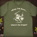 Where's the Dragon Frog T-Shirt - Cardtisan - T-Shirt - Sage - S - casual wear - everyday style