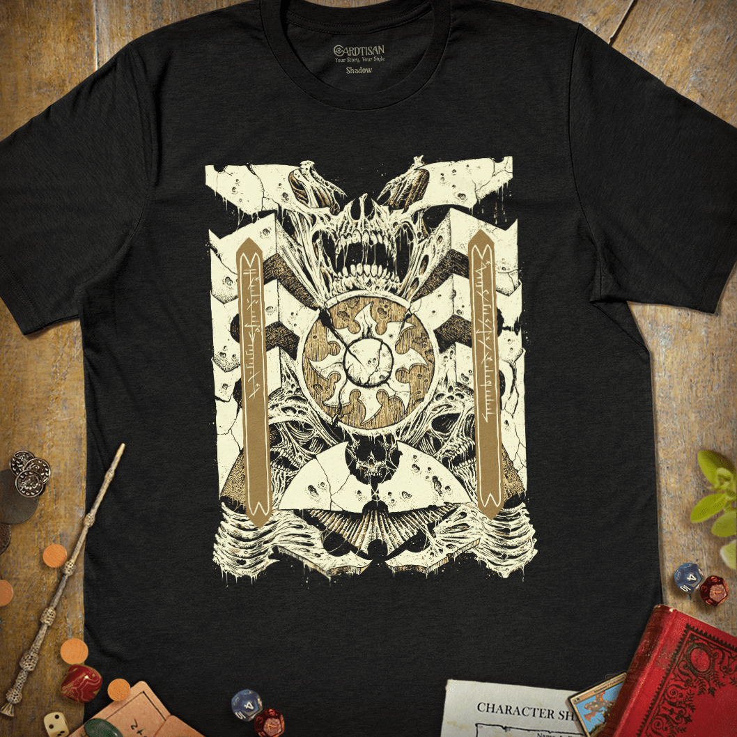 White Mana Phyrexia T-Shirt - Cardtisan - T-Shirt - Dark - S - casual wear - everyday style