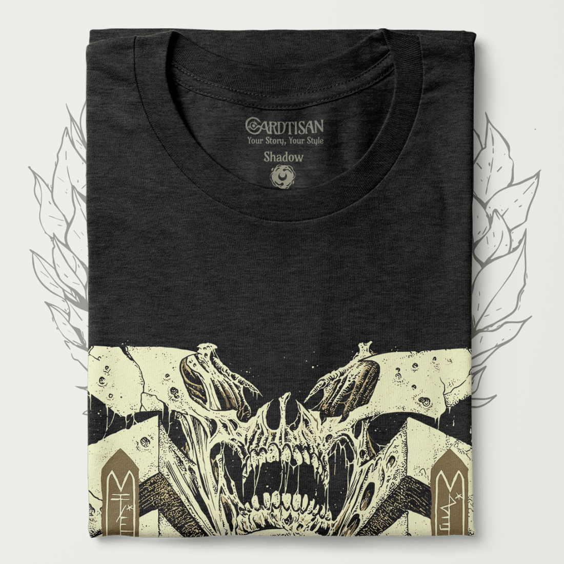 White Mana Phyrexia T-Shirt - Cardtisan - T-Shirt - Shadow - S - casual wear - everyday style