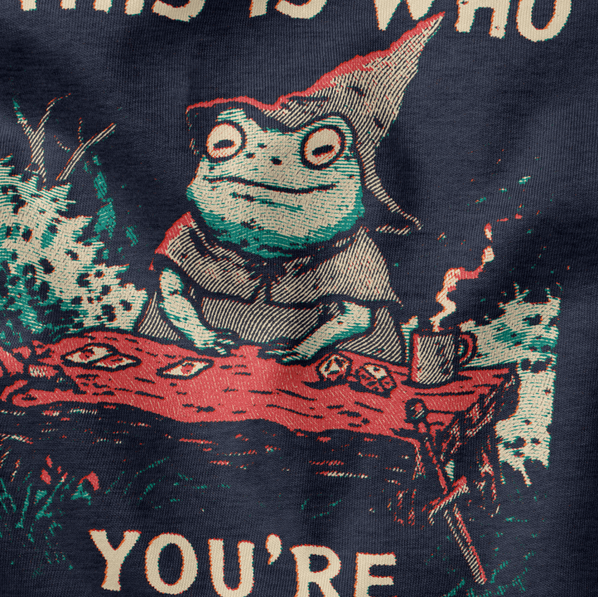 Who You’re Attacking T-Shirt - Cardtisan - T-Shirt - Black - M - casual wear - everyday style