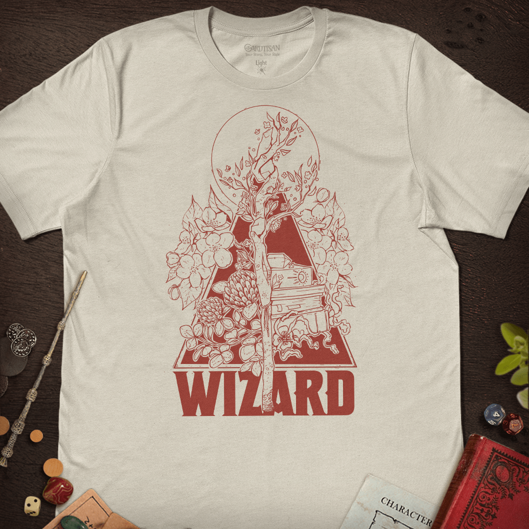 Wizard Class T-Shirt - Cardtisan - T-Shirt - Light - S - casual wear - dnd