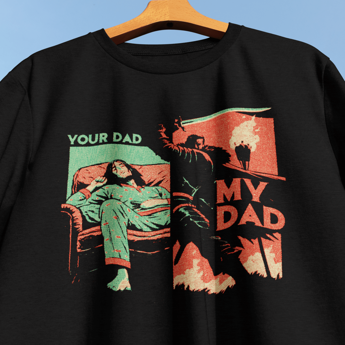 Your Dad My Dad T-Shirt - Cardtisan - T-Shirt - Navy - S - absurd-humor - chaotic-energy